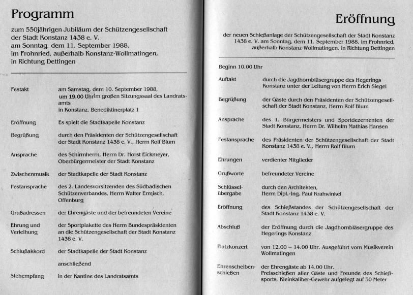 Aus der Festschrift von 1988